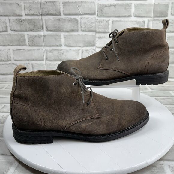 Banana Republic Men's Size 11.5 Brown Suede Distressed Chukka Ankle Boots